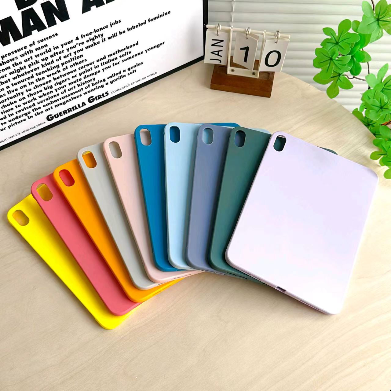10.2" Soft TPU Leather Case Protective Cover Slim Shell for Apple iPad 7/ 8/ 9