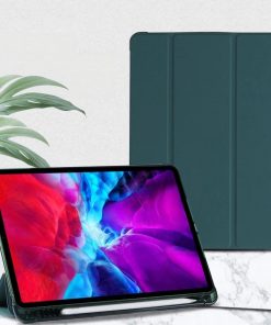 10.5" Tri-Fold Case Soft TPU leather Shell folio Cover with pen holder for Apple iPad Pro (Model A1701 A1709 A1852)