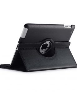 9.7" Rotating Stand Case Leather Shell Drop-Proof Protective Cover for Apple iPad 4 (Model A1458 A1459 A1460)