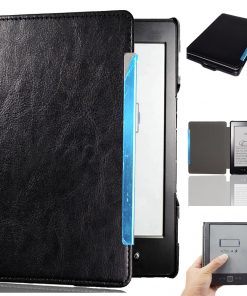 6" Leather Case Drop-Proof Protective Cover Magnetic Shell for Kindle 4 /Kindle 5 (Model D01100)