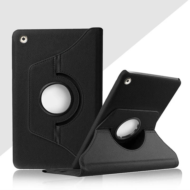 10.8" Rotating Folio Case Leather Shell Protective Cover for Huawei M5 (CMR-AL09/CMR-W09)