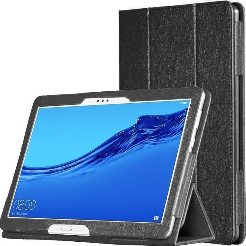 10.1" Tri-Fold Cover Soft leather Shell Folio case for Huawei M5 Youth Edition (BAH2-AL10 /W09)